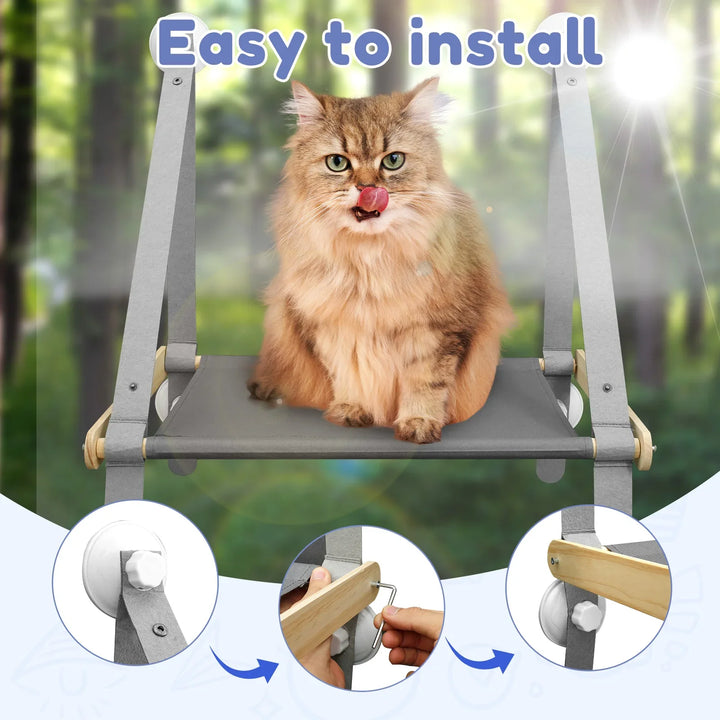 Cama de rede para gatos: seu canto alto secreto