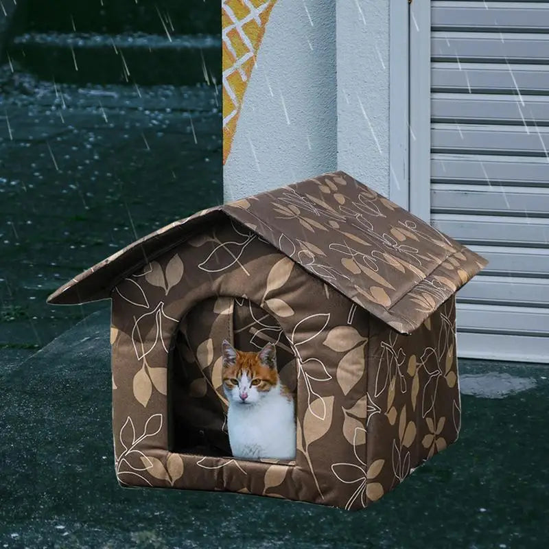 Abrigo para gatos à prova d'água para resistir ao frio sem desbotar