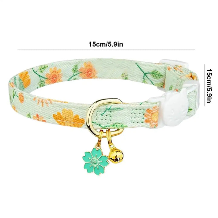 Coleira floral para gatos e cães pequenos: delicada, segura e pensada como um gesto de amor